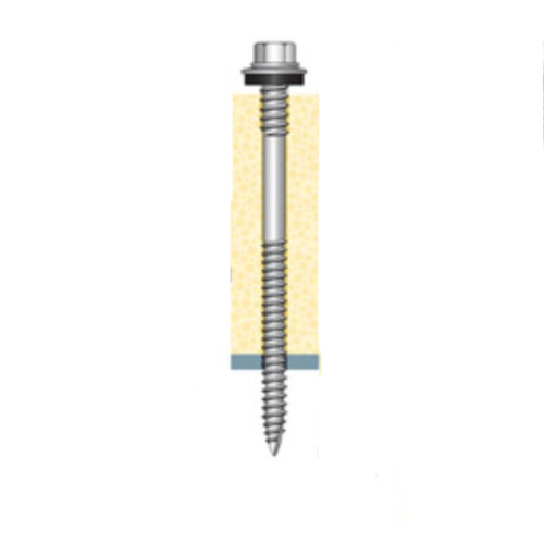 80mm Long Carbon Steel Hex Head Screws For Fixing Eco Panel To Timber - pack of 100